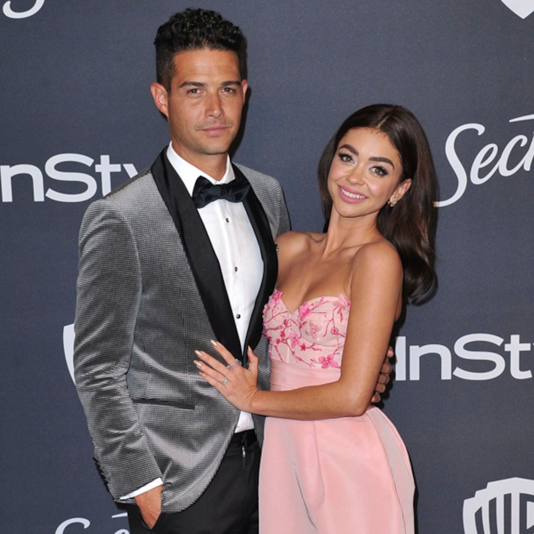 Sarah Hyland and Wells Adams Celebrate Their Original Wedding Date - E